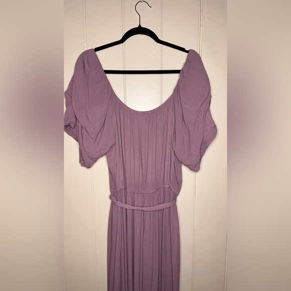 City Chic Tropical Tie Maxi Dress Plus Size M (18) Pink Woodrose - Picture 8 of 8